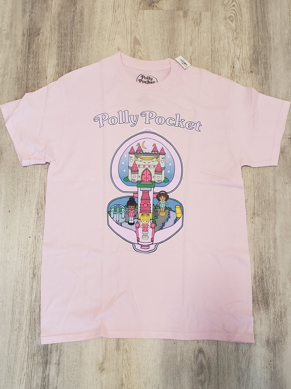 Hybrid Apparel Polly Pocket Pink Graphic Tee